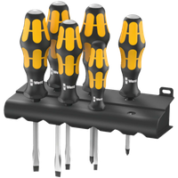 Wera 932/918/6 Schraubendreher Satz Kraftform Schraubmeisselsatz 6-Teilig + Rack