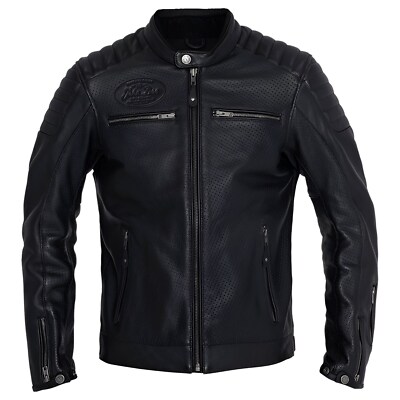 John Doe Storm Black Leather Jacket Gr. XL Motorradjacke Lederjacke schwarz