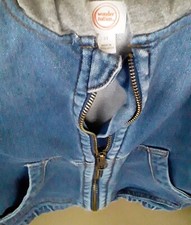 Wonder Nation Girls Size 3T Jean Jacket Black Denim Pockets