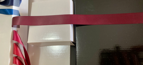 Double Face Satin Ribbon & Organza Satin Edged - Blue Red Orange+ 38mm 25mm 16mm - Picture 17 of 28