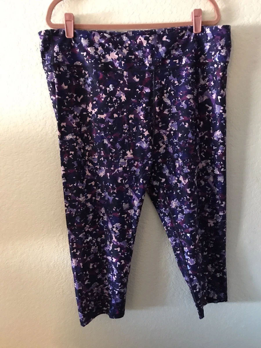 Fabletics Womens PowerHold Salar Capri Legging 3X Multicolor New Without Tags