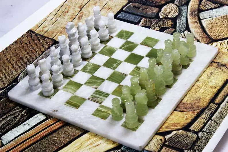 Marble chess set ebay sales
