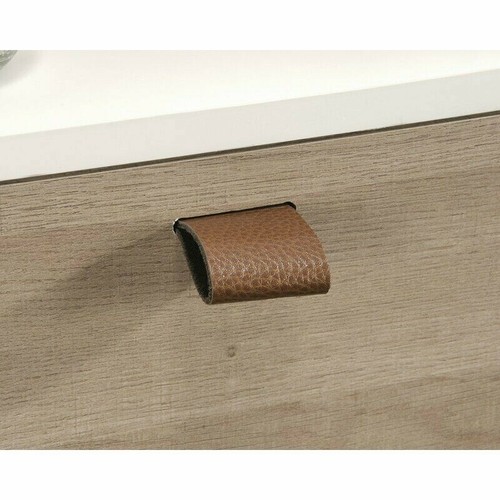Ebern Designs Hängeschreibtisch Esperanza klappbar / weiß, braun aus Holz - Bild 10 von 11