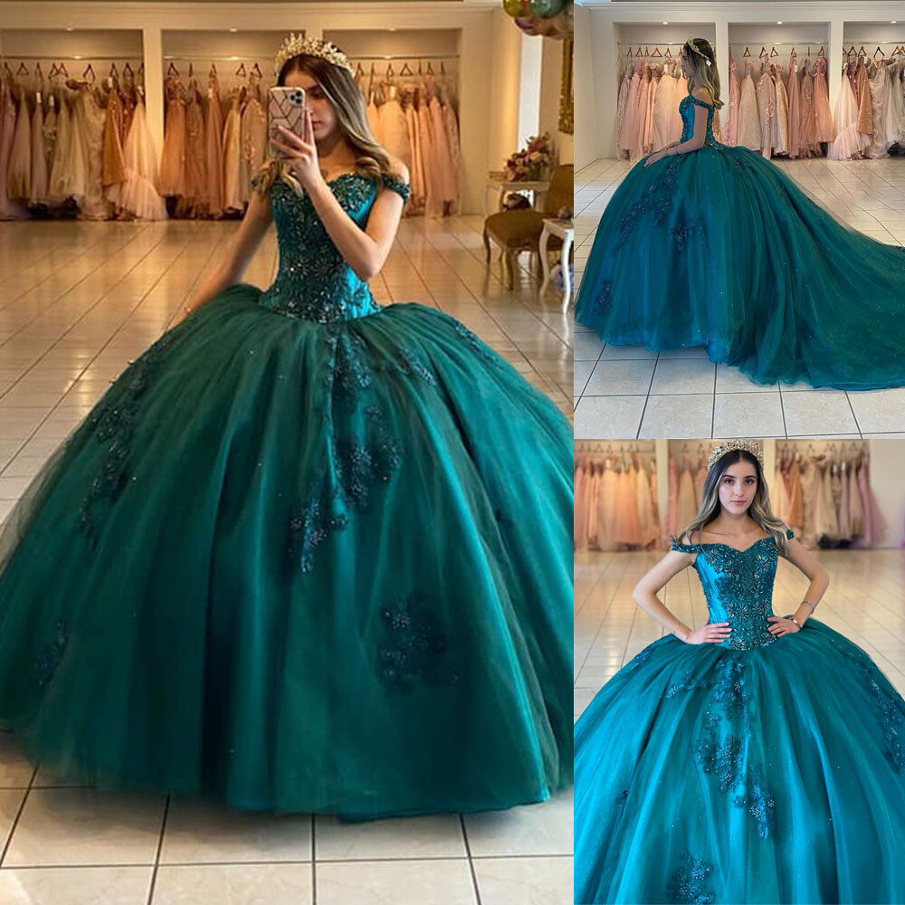 Teal Green Quinceanera Dresses