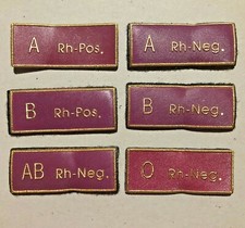 PATCH POLIZIA GRUPPO SANGUE PER TUTA OP 