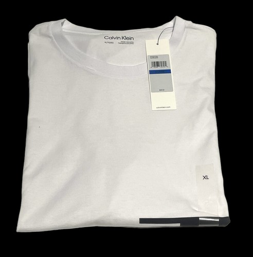 Calvin Klein Men's Basic T-Shirt CK Logo SP40574750 White Size XL - Picture 7 of 7