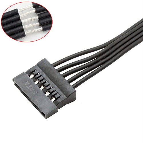 SATA Power Extension Hard Drive Cable 15 Pin 1 Male to 5 Female Splitter AdaptUI - Picture 2 of 10