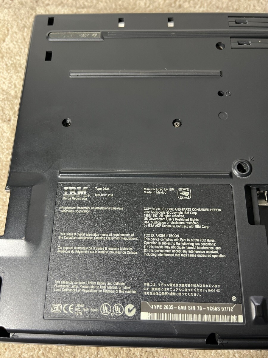 美品　IBM Thinkpad 380ED type 2635 通電確認済み 美品 IBM Thinkpad 380ED type 2635 通電確認済み ThinkPad