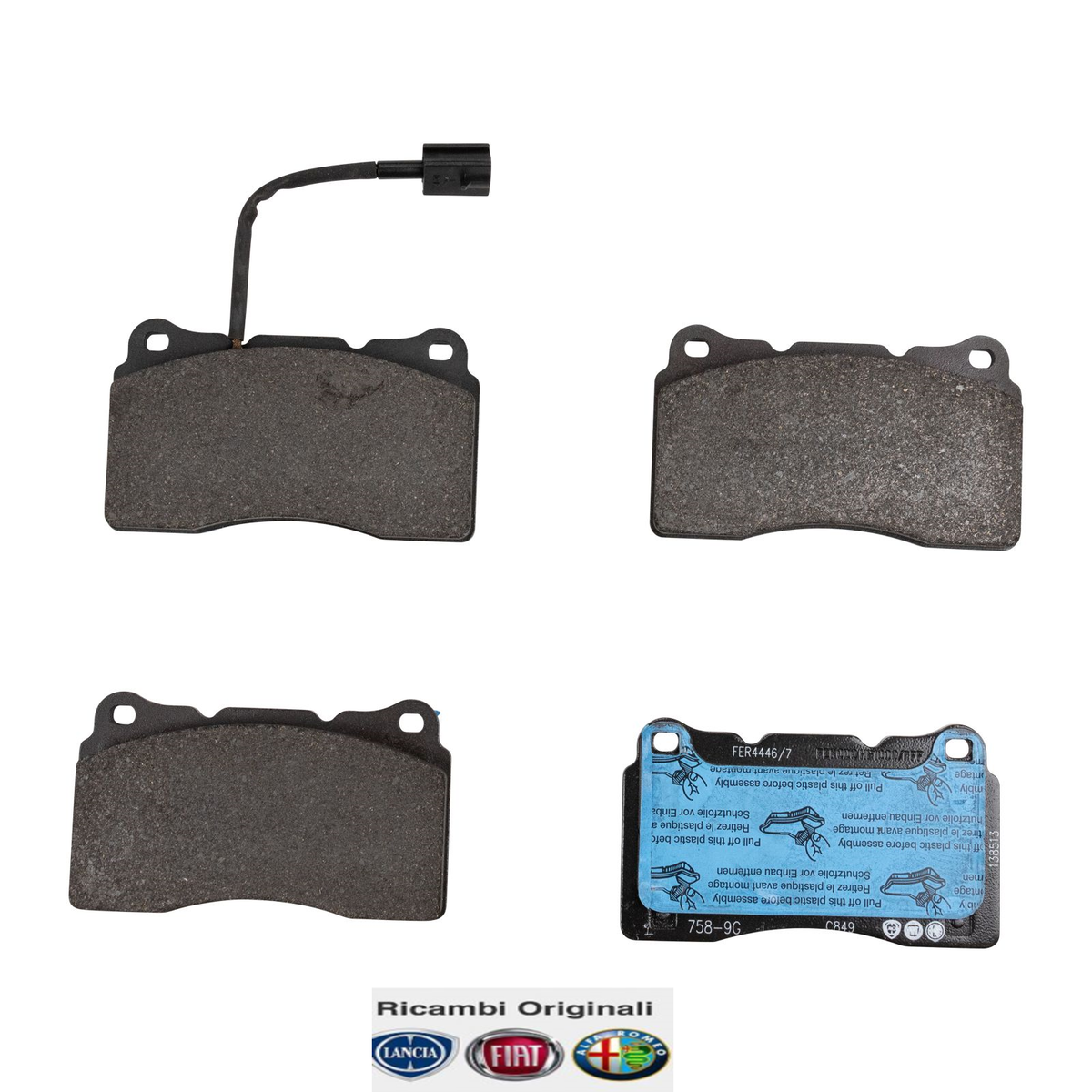 Original Fiat 77364516 Brake Pad Set, Front Disc Brake Alfa
