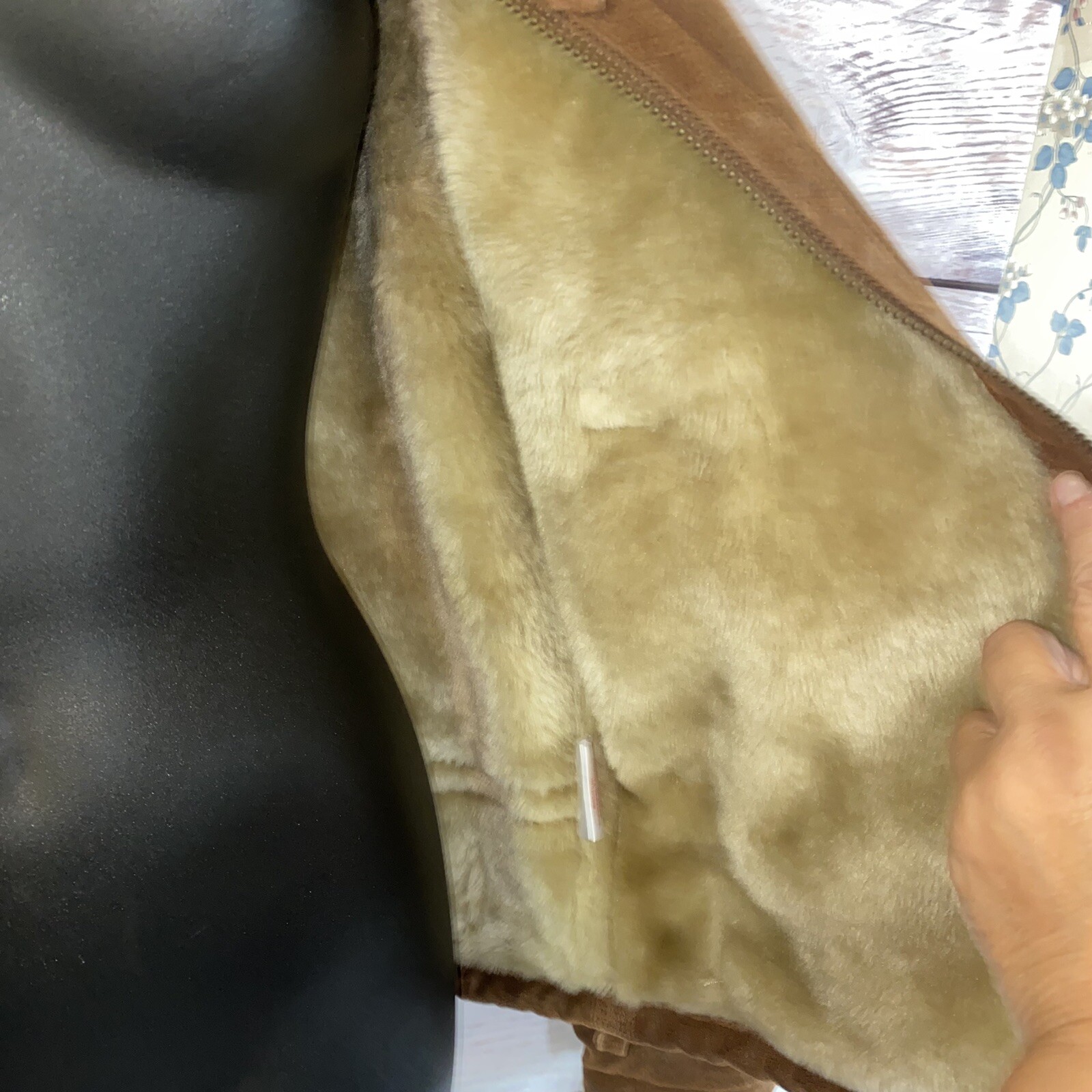 Ameri Mode Womens Leather Jacket Size Small Brown… - image 14