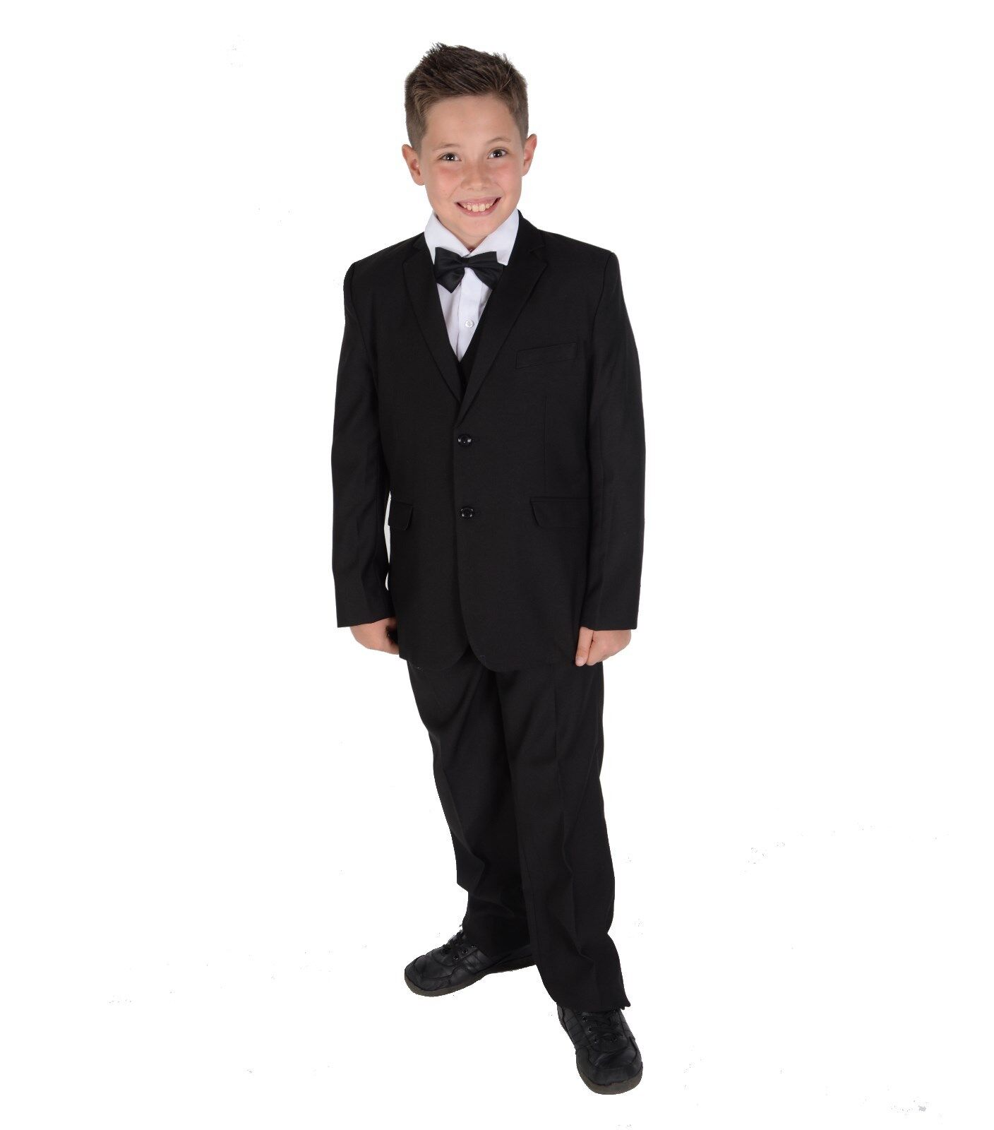 Slim Fit Kids 5-Piece Suit (Big Boys) – Berto Kids Fashion