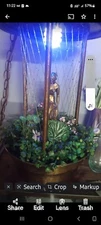Vintage/Antique Oil Rain Lamp w/ Nude goddess Excellent old Hanging Lamp Clean!