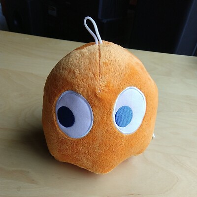MS. PAC MAN ORANGE GHOST Clyde Pacman Stuffed Bandai Namco Plush