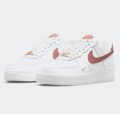 Nike Air Force 1 White Rust Pink Rosa AF1 07 Damen Herren Sneaker NEU 43 | 44,5