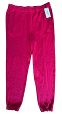 Calvin Klein Jeans Women's Terry Joggers w/ Pockets Size M Pomegranate