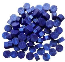 Royal Blue Pearl Sealing Wax Beads for Envelopes & Invitations, approx 250 beads