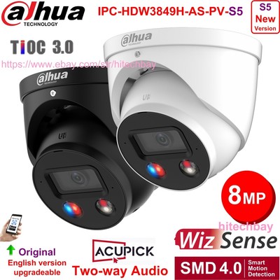 Dahua IPC-HDW3849H-AS-PV-S5 8MP AcuPick IP Camera Active Deterrence SMD4.0 TiOC3