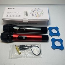 Bietrun UHF Wireless Microphone Black And Red