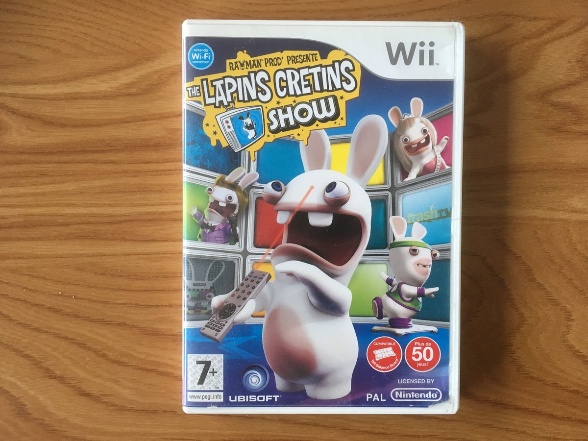 Jeu Wii - Rayman Présente... The Lapins Crétins Show - Complet Très Bon état