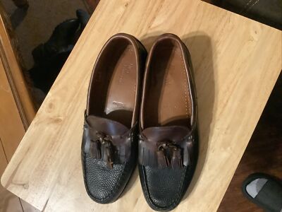 Allen Edmonds Nashua Loafer Mens Size 9  Brown Leather Rubber Sole Tassel Allen Edmonds Nashua Loafer Mens Size 9 Brown Leather Rubber  main image 4