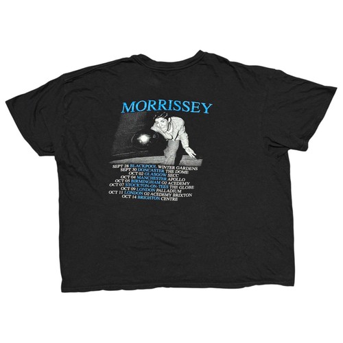 Morrissey Shirt Mens XL Black Tour Concert Rock Band Tee The Smiths The Cure 80s - Picture 2 of 14