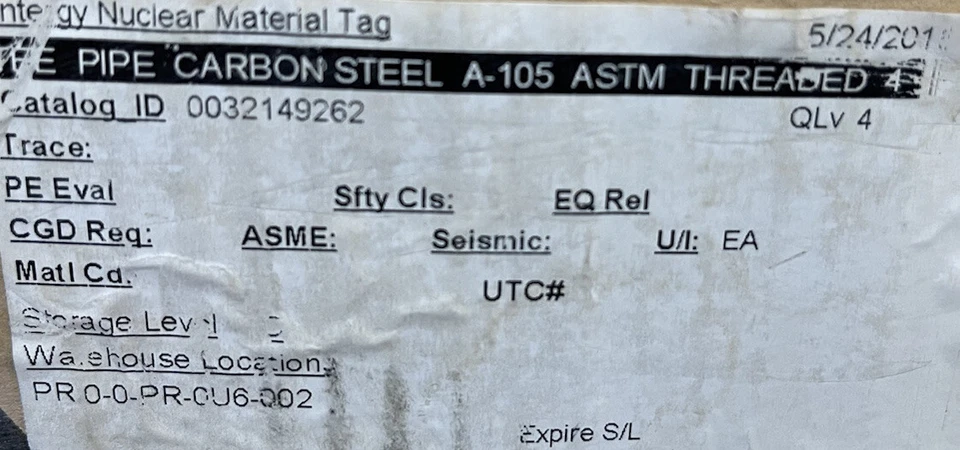 TEE Pipe Carbon Steel A-105 ASTM Threaded 4” 3000#  - Image 4 of 4