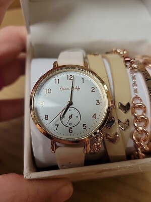 Jessica Carlyle Womens Rose Gold Analog Watch and Blush  display picture 3