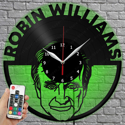 LED Clock Robin Williams Vinyl Record Wall Clock Led Light Wall Clock 4824