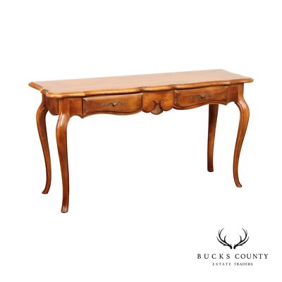 Ethan Allen 'Country French' Two-Drawer Console Table | eBay