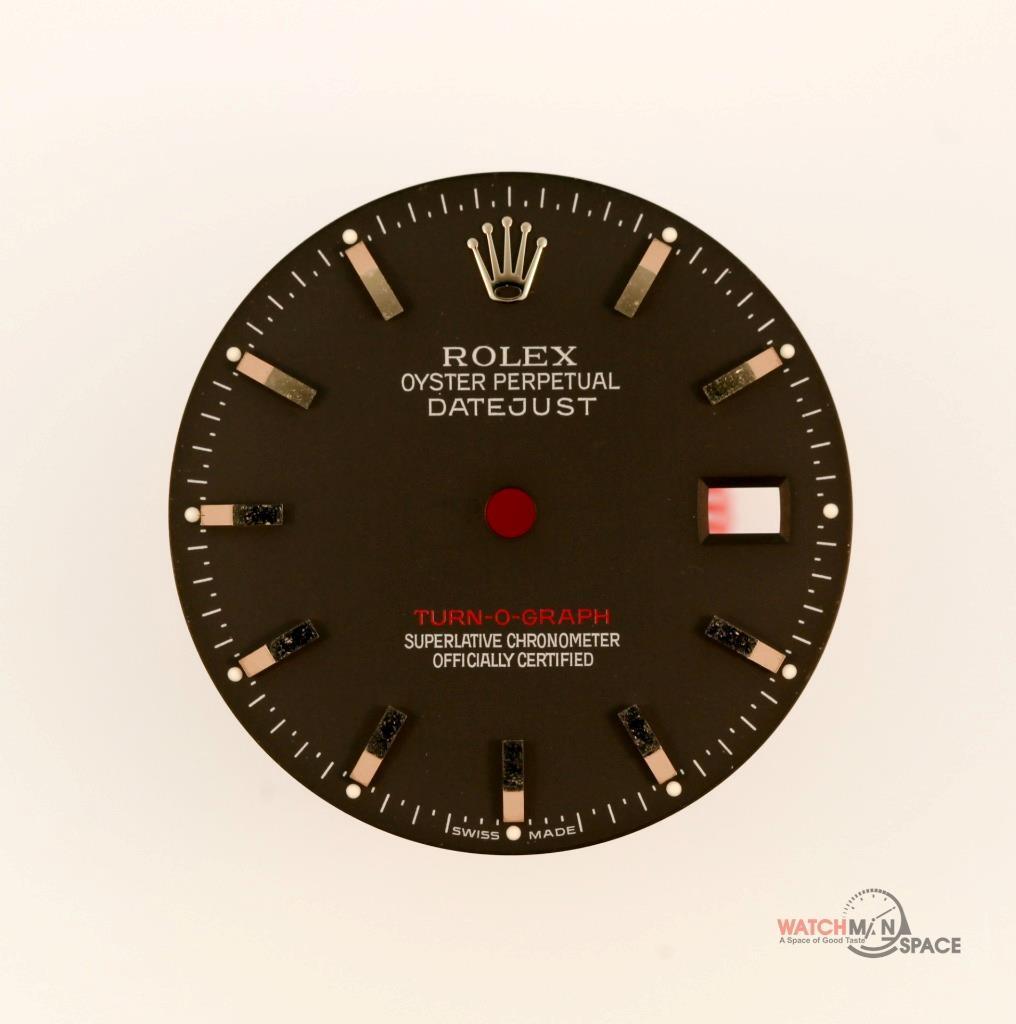 Original Men's Rolex Datejust Turn-O-Graph 116264 Black Stick Dial Stainles #D37 image 2