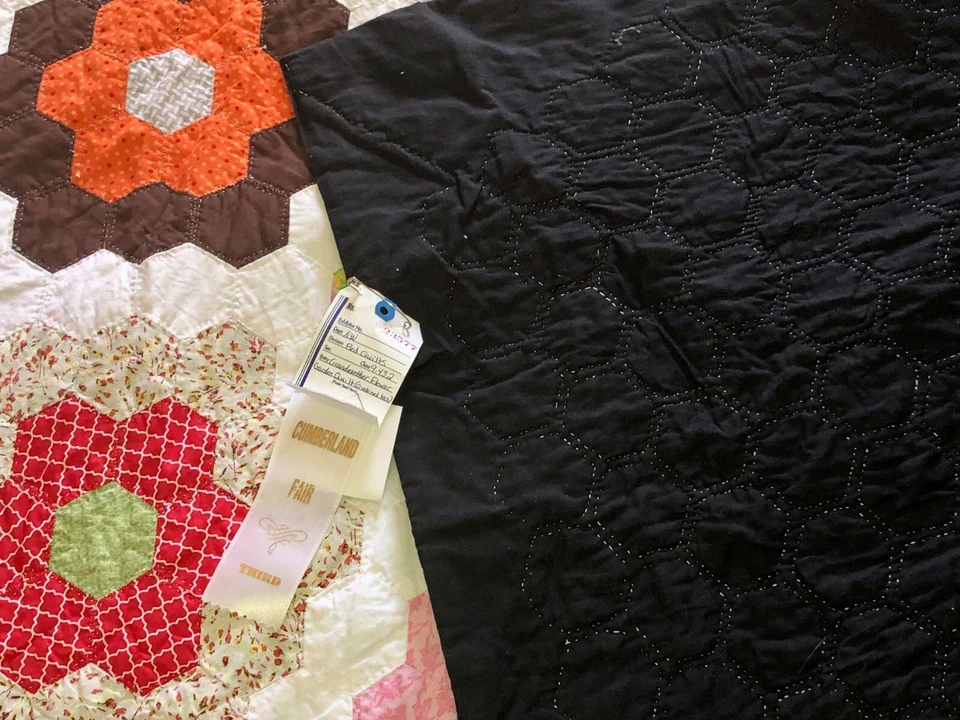 Precioso Edredón Casero - Jardín Flor Abuela - Foto 4 de 4