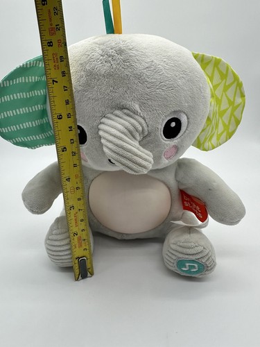 Bright Starts Elephant Hug-A-Bye Baby Musical Light Plush - Picture 9 of 9