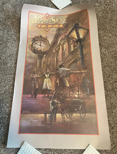 1983 Larimer Square Denver Poster 34 x 20''