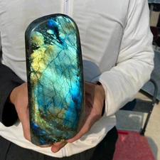 4lb Natural Labradorite Quartz Crystal Freeform Mineral Specimen Healing