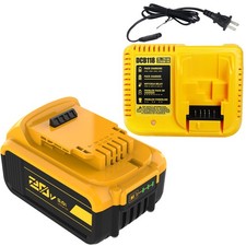 1 Pack For DeWalt 20V 20Volt Max 5.0AH Lithium Ion Battery DCB206 DCB205 Charger