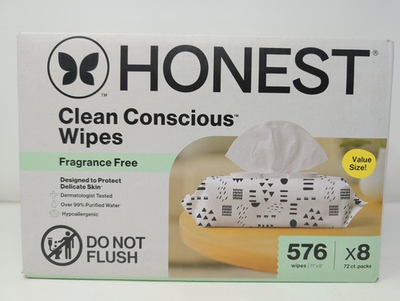#ad 576 Count The Honest Company Clean Conscious Multi Use Wipes Hypoallergenic $31.99