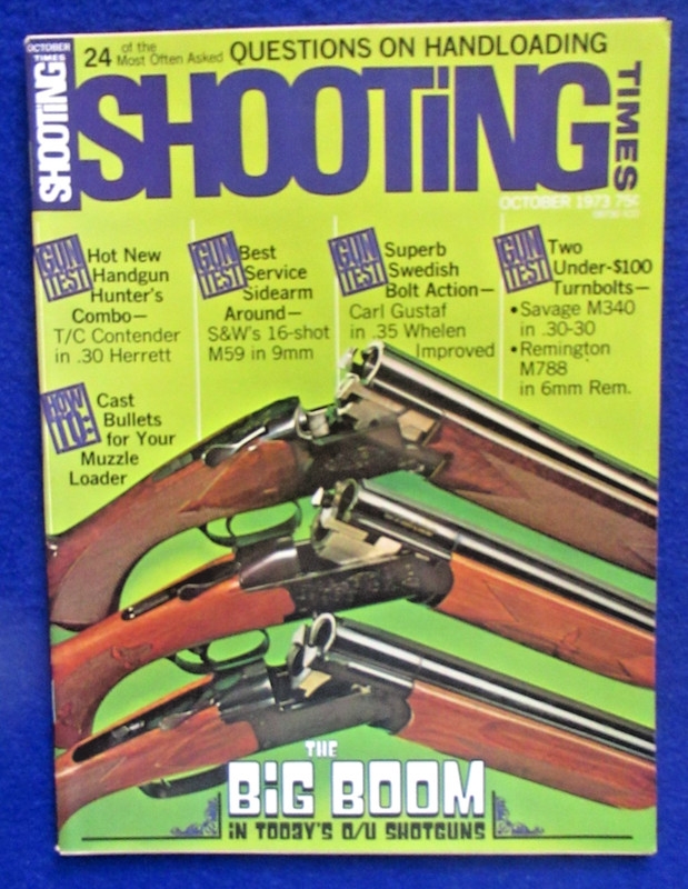 Shooting Times Magazine 10/1973 SKEETER SKELTON "ONE SHOT KILLS WITH A HANDGUN"