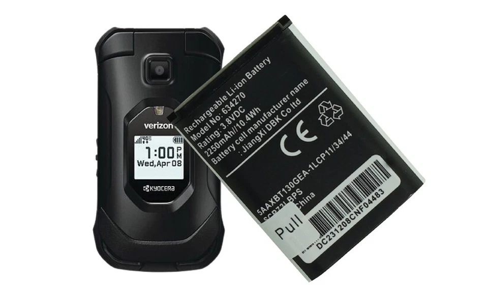 Battery SCP-73LBPS for Kyocera DuraXV Extreme E4810 Verizon Flip Phone Repair