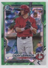 2021 Bowman Sapphire Edition Chrome Prospects Green Refractor Trevor Larnach 1b3
