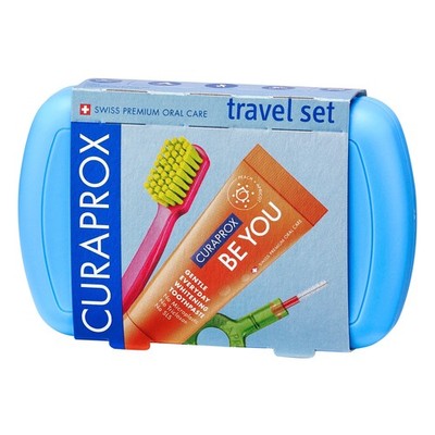 Curaprox Travel Kit CS 5460 Toothbrush Toothpaste Interdental Brushes Blue Prime