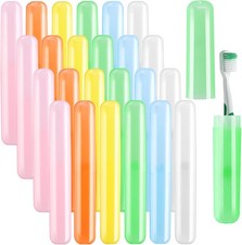 24PCS Travel Toothbrush Holders Covers in Bulk 8x1.2x0.8 inches Kids