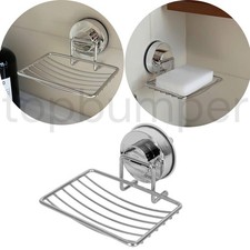 Soap Dish Wall Holder Mounted Stainless Steel Bathroom Shower Storage Box Basket
