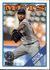 2023 Topps 1988 Baseball Jacob Degrom New York Mets T88-54 516b 2023 Topps 1988 Baseball Jacob Degrom New York Mets T88-54 516b