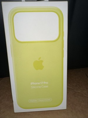NEW Apple Case for iPhone 17 Pro Silicone with MagSafe Neon Yellow