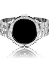HASLFM Samsung Galaxy Watch 5 Pro 45mm Stainless Steel Strap Case Silver
