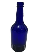 Cobalt Blue Glass Apothecary Bottle 86  Wheaton NJ 6 Inches Indigo Bohemian