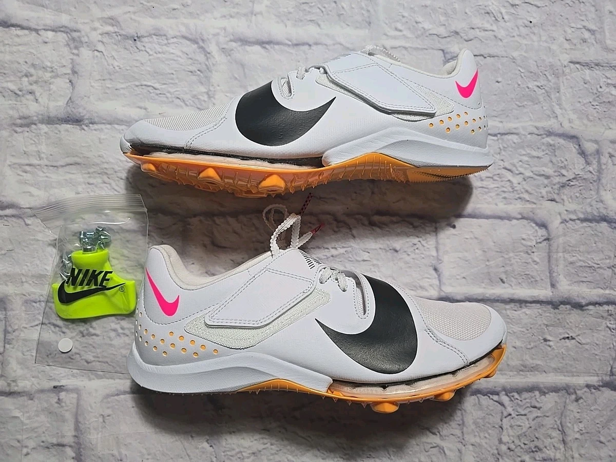 Nike Air Zoom Long Jump Elite White Hyper Pink Orange for  display picture 1
