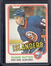 1981 O-Pee-Chee #211 Duane Sutter Rookie NM-MT ( OC ) , Free Shipping