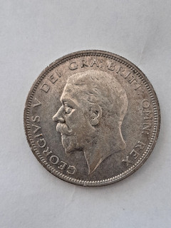 1936 Großbritannien half crown George V. Silber 500 vz