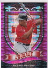 2021 PANINI CHRONICLES CRUSADE RAFAEL DEVERS PINK PRIZM PARALLEL #11